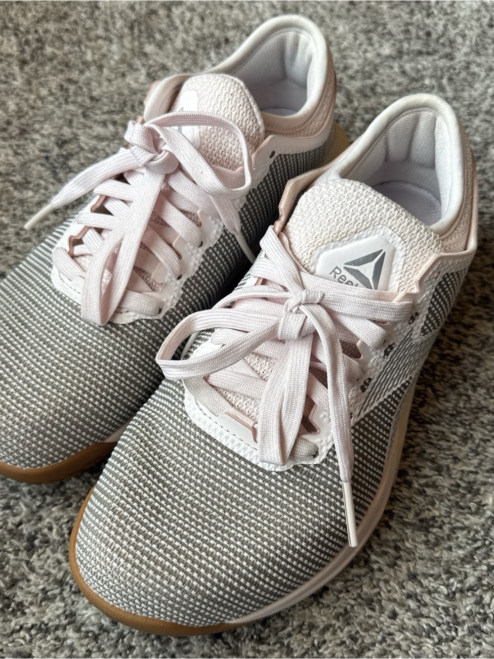 Reebok Pink and Gray Women's Cross-Training Shoes